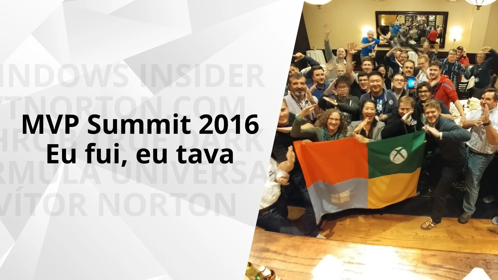 MVP Summit 2016 – Eu fui, eu tava